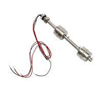 Pumixiy Sensor de nivel de agua de acero inoxidable con interruptor de flotador de doble bola para tanque, piscina, pecera, control de alarma de agua alta y baja (150 mm)