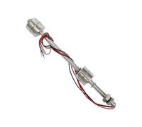 Pumixiy Sensor de nivel de agua de acero inoxidable con interruptor de flotador de doble bola para tanque, piscina, pecera, control de alarma de agua alta y baja (200 mm)