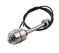 Pumixiy Sensor de nivel de agua para tanque y piscina, controlador de nivel de agua, interruptor de flotador de acero inoxidable, corriente de interruptor de 0,5 A (100 mm)