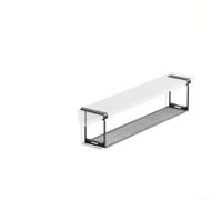 Pumixiy Sin embargo, eficaz organizador colgante para armario de espejo en el baño utiliza arte de hierro construido para apoyar artículos de uso diario de forma fiable (C)