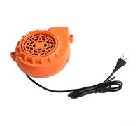 Pumixiy Soplador de aire portátil alimentado por USB para disfraces, juguetes y adornos de césped - 3 W, 5,58 m/s, plástico ABS, 97 x 50 mm, compatible