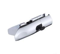 Pumixiy Soporte de cabezal de ducha ajustable sin tuberías con poste de elevación desmontable, ABS giratorio de 360 grados y soporte de latón para duchas de mano de 18 a 25 mm, no (plateado)