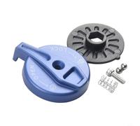 Pumixiy Tapa de interruptor de bloqueo remoto para horquilla delantera de bicicleta, cubierta de repuesto de aleación de zinc compatible con horquillas de suspensión de montaña, color azul