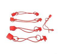Pumixiy Tapón hidráulico antipolvo para conectores rápidos ISO7241 ISO5675 Serie A, 1/4 3/8 1/2 3/4 1 pulgada de rosca para Parker 6600 Aeroquip 5600 5 juegos rojo