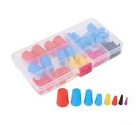 Pumixiy Tapones de silicona con recubrimiento en polvo, 100 unidades, surtido de conos de enmascaramiento de alta temperatura, tapones cónicos resistentes al calor para pintura, inyección de aceite