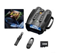 Pumixiy Telescopio digital HD con pantalla IPS de 3 pulgadas, rango de 800 m, iluminador IR de 5 W, luz de relleno de 3 W para observación táctica al aire libre