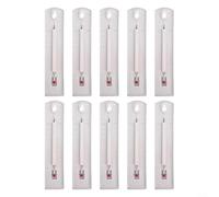Pumixiy Termómetro de pared para interiores y exteriores, medidor de temperatura para el hogar, oficina, jardín, invernadero, invernadero, doble escala Celsius Fahrenheit, fácil lectura, plástico