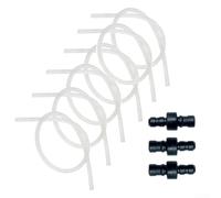 Pumixiy Tubo de leche de silicona de repuesto para cafeteras Jura, 6 mangueras transparentes de 38 cm con 3 conectores, diseñado para un flujo estable y duradero