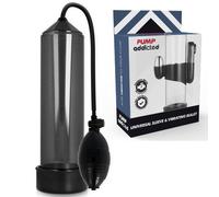 PUMP ADDICTED - BOMBA ERECCIÓN RX3 NEGRO CON VIBRADOR