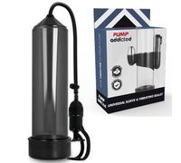 PUMP ADDICTED - BOMBA ERECCIÓN RX5 NEGRO CON VIBRADOR