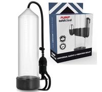 PUMP ADDICTED - BOMBA ERECCIÓN RX5 TRANSPARENTE CON VIBRADOR
