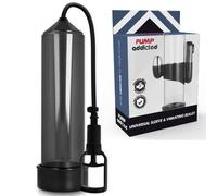 PUMP ADDICTED - BOMBA ERECCIÓN RX7 NEGRO CON VIBRADOR