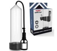 PUMP ADDICTED - BOMBA ERECCIÓN RX7 TRANSPARENTE CON VIBRADOR