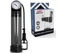 PUMP ADDICTED - BOMBA ERECCIÓN RX9 NEGRO CON VIBRADOR