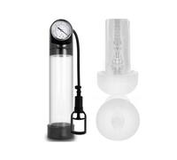 PUMP ADDICTED - BOMBA ERECCION RX9 TRANSPARENTE CON MASTURBADOR