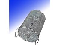 Pump Barrier Cover Round 2mm Outdoor Stainless Steel Pump Filter Guard for Fish Pond Septic Tank Water(9.84x15.75in/25x40cm)