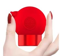 Pump Toothpaste Squeezer, Self-Closing Tube Dispenser, Hygienic No-Waste Toothpaste Squeezer Tool, Perfect for Kids, Teens, Adults, Friends, Family Daily Bathroom Rutine, 3.8x4.1x3.5cm White Red