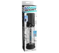 Pipedream Pump Worx Max Boost – 19,1 cm – Negro/Transparente
