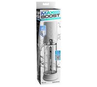 Pipedream Bomba de erección Pump Worx Max Boost 19,1 cm Blanco/Transparente