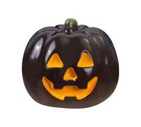 Pumpa oscura de Halloween - Figura de resina oscura, de mesa espectral | Mini decoración de las estatuas iluminadas para el escritorio de jardín instalación de interiores para