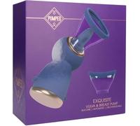Pumped by Shots - Exquisito - Vulva recargable y extractor de leche - Morado