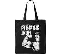 Pumping Golden Era - Bolsa de algodón ecológico natural para culturismo, gimnasio, eslogan para levantamiento de músculos, color negro, Black, Talla única