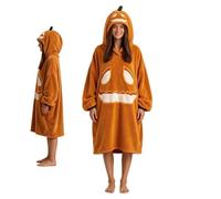 Pumpkin Blanket Hoodie Halloween Warm Hooded Lounger Robe