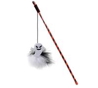 Pumpkin Cat Teasing Toy | Kitten Feathered Playing Stick | Cat Training Stick | Indoor Cat Teasing Toy | Feathered Cat Toy For Kitten | Not Easy To Break Comfortable Playtime For Daily Play