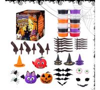 Pumpkin Craft Clay Kit, Halloween Modeling Set, Preschool Toy, School