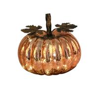 Pumpkin de de Acción de Gracias - Decorativo Otoñal, Colección Transparente, Centro de Mesa Otoñal Artesanal, Decoración de Arte de Vidrio Estacional | Comedor c