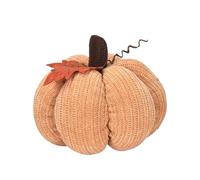 Pumpkin Decor, Knitted Fabric Pumpkin Ornament, Handmade Thanksgiving Centerpiece for Table, Porch, Coffee Bar, Autumn Display in Living Room, Bedroom, Mantel, Shelf, Workplace, Gathering Space