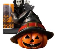Pumpkin Decor, Witch Hat Pumpkin Ornament, Fall Table Centerpiece, Versatile Autumn Harvest Accent, Rustic Halloween Display, Fireplace Bookshelf Yard Garden Party Decoration