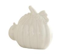 Pumpkin Decorations, Mantel Decor, Ceramic Pumpkin Set with 4,5 pulgadas Size, Halloween Fall Decors for Kitchen, Fireplace, Bookshelf, Living Room, Home, Dorms, Apartment, Interior, Outdoor, White