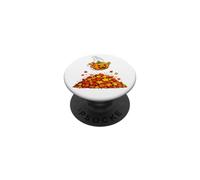 Pumpkin Dive in Fall Leaves Funny Autumn Halloween Humor PopSockets PopGrip Adhesivo