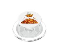 Pumpkin Dive in Fall Leaves Funny Autumn Halloween Humor PopSockets PopGrip para MagSafe