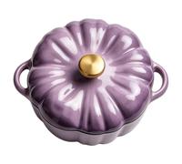 Pumpkin Dutch Oven with Lid - Medical Stone 1.85L 3QT Pumpkin Shaped Pot