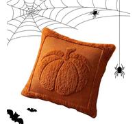 Pumpkin Embroidered Pillowcase | Soft Orange Harvest Fall Pillow Covers