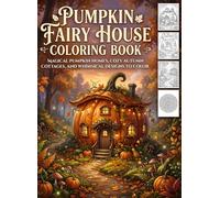 Pumpkin Fairy House Coloring Book: Magical Pumpkin Homes, Cozy Autumn Cottages, and Whimsical Designs to Color