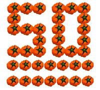 Pumpkin Fall Decor, 50 piezas Mini Foam Pumpkins Set, diseño rústico ligero para Tabletop Display, Acción de Gracias, Weddings, Kitchen, Stairs, Party, Centerpieces, Otomn Decor