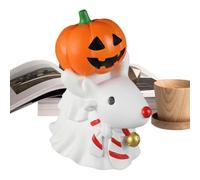Pumpkin Figurine - Halloween Deer Decor, Fall Tabletop For Home, Table