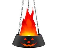 Pumpkin Flame Lamp, Realistic Flickering Light, Portable Battery Operated Design, Halloweens Party Decoración, Falso Pumpkins Fire Lantern for Yard Night Club Garden Home Use Festivals