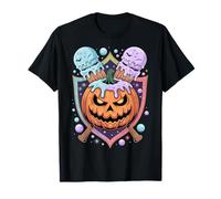 Pumpkin Halloween Baseball Ice Cream Drip Spooky Boys Youth Camiseta