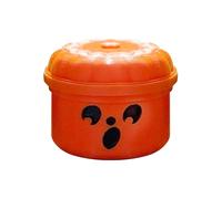 Pumpkin Halloween Candy Bucket - Trick or Treat Basket Spooky Holiday Party Style | Mini cesta de azúcar calabaza con asa, recipiente para tapa extraíble, Kids Kids Halloween Treat Storage D