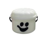 Pumpkin Halloween Candy Bucket - Trick or Treat Basket Spooky Holiday Party Style | Mini cesta de azúcar calabaza con asa, recipiente para tapa extraíble, Kids Kids Halloween Treat Storage D