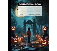 Pumpkin Halloween Composition Notebook: Pumpkin Halloween Illustration | Wide Lined | 100 Pages | Ideals for halloween gift