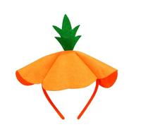 Pumpkin Headband - Cloth Elastic Headwear | 3D Orange Hair Hoop | Festive