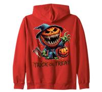 Pumpkin Jack O Lantern Scary Face Pumpkin Monster Halloween Sudadera con Capucha