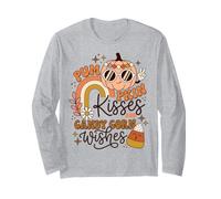 Pumpkin Kisses and Candy Corn Wishes Halloween Manga Larga
