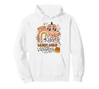 Pumpkin Kisses and Candy Corn Wishes Halloween Sudadera con Capucha