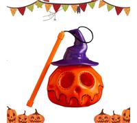 Pumpkin Lantern, Party Decor Light, Spooky Halloween Table Centerpiece, Photo Prop for Indoor Outdoor Garden Lawn Porch Haunted House Fireplace Yard Display, 12x12x16cm